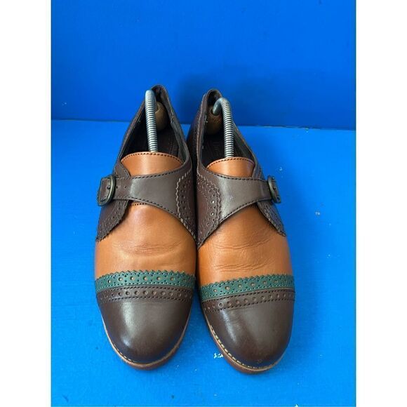 Bass Elisa Cocoa/Golden Brown Buckle Shoe size 10 - Picture 4 of 6